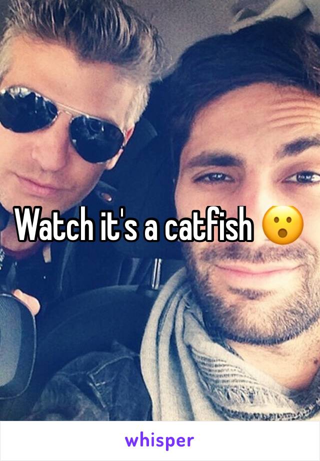 Watch it's a catfish 😮