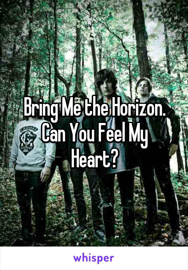 Bring Me the Horizon.
Can You Feel My Heart?