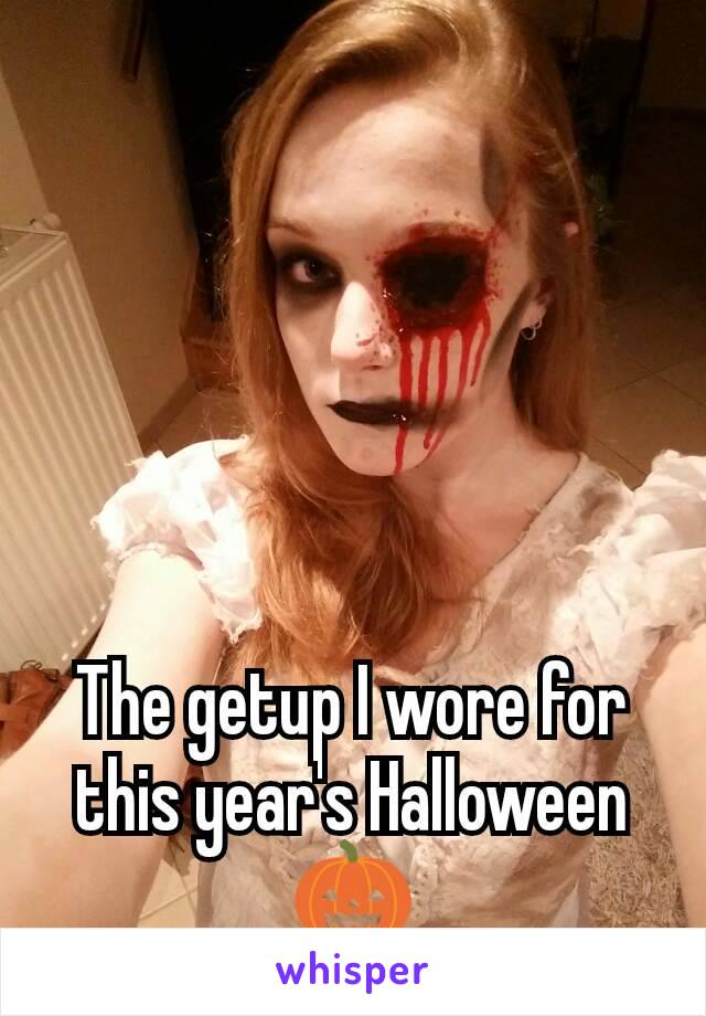 The getup I wore for this year's Halloween 🎃