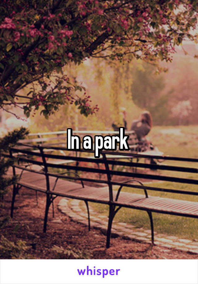 In a park 