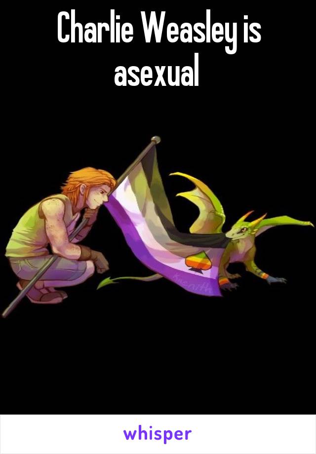 Charlie Weasley is asexual 







