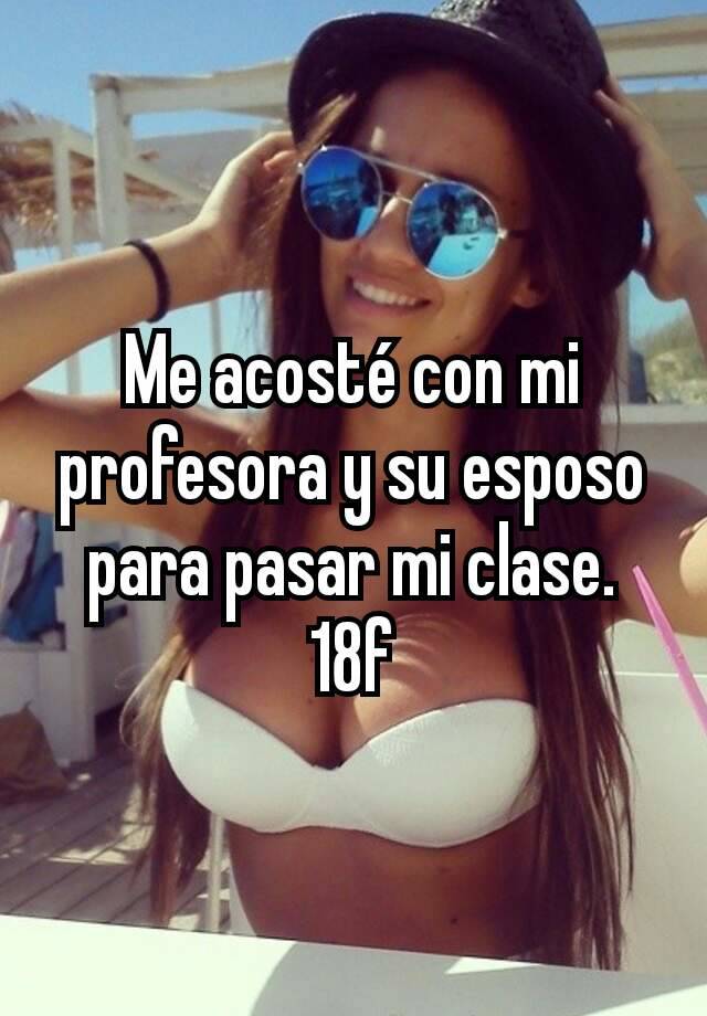 Me Acosté Con Mi Profesora Y Su Esposo Para Pasar Mi Clase 18f 