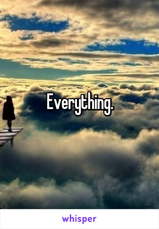 Everything.
