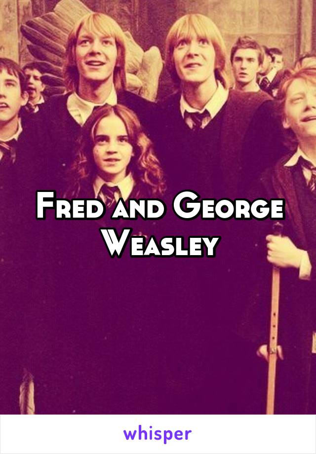 Fred and George Weasley