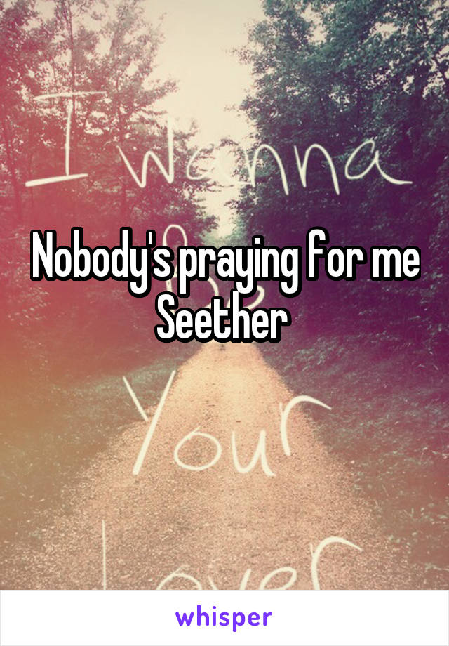 Nobody's praying for me Seether 
