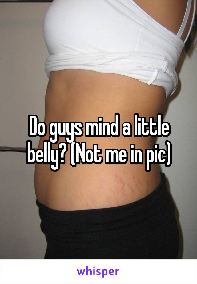 Do guys mind a little belly? (Not me in pic)