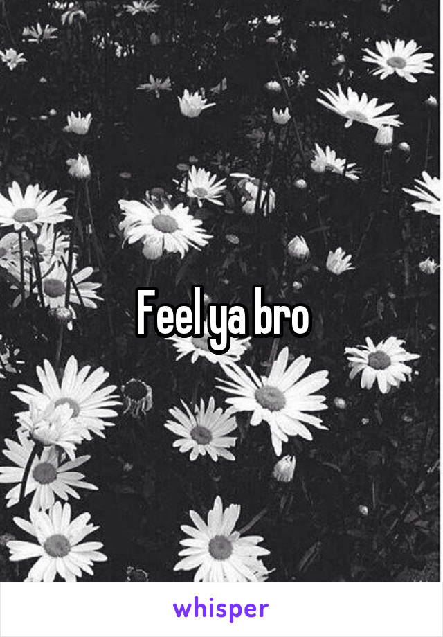 Feel ya bro