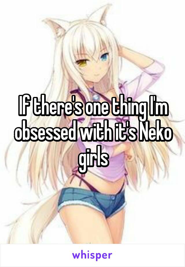 If there's one thing I'm obsessed with it's Neko girls