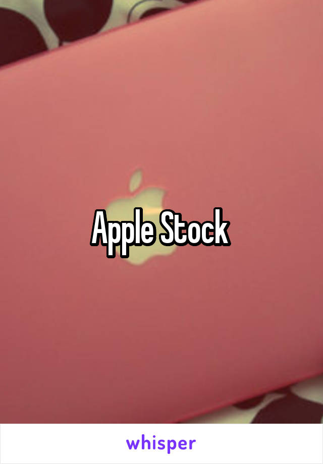 Apple Stock 