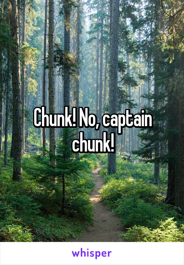 Chunk! No, captain chunk!