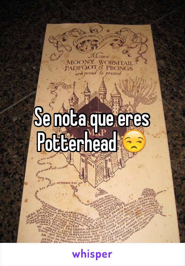 Se nota que eres Potterhead 😒