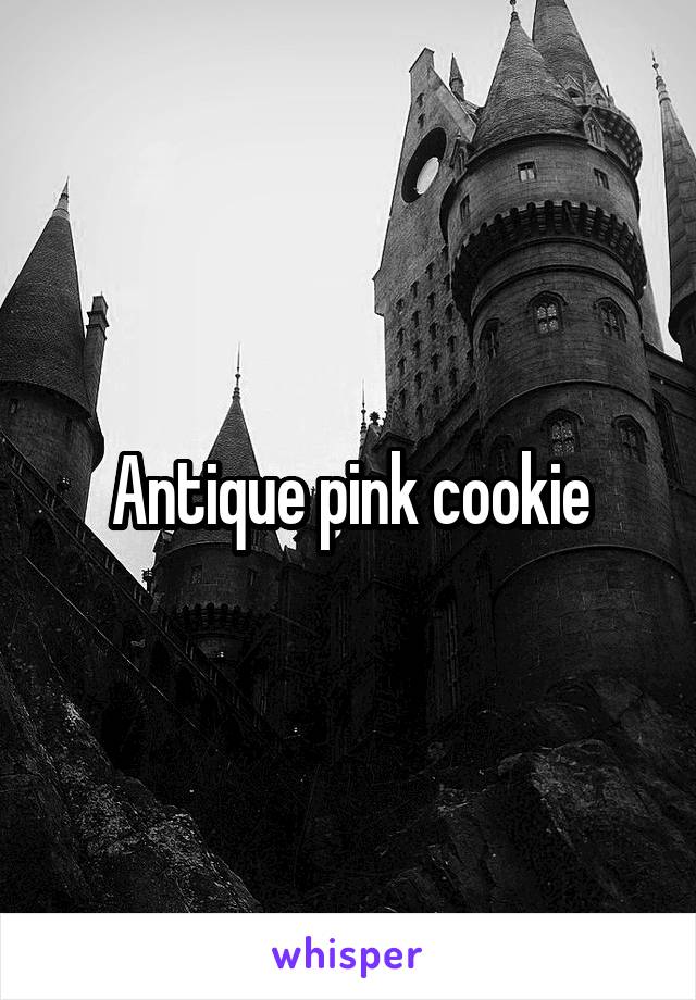 Antique pink cookie