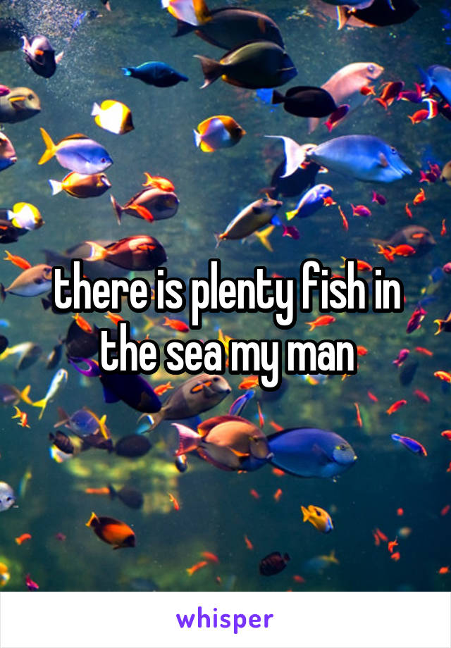 there is plenty fish in the sea my man