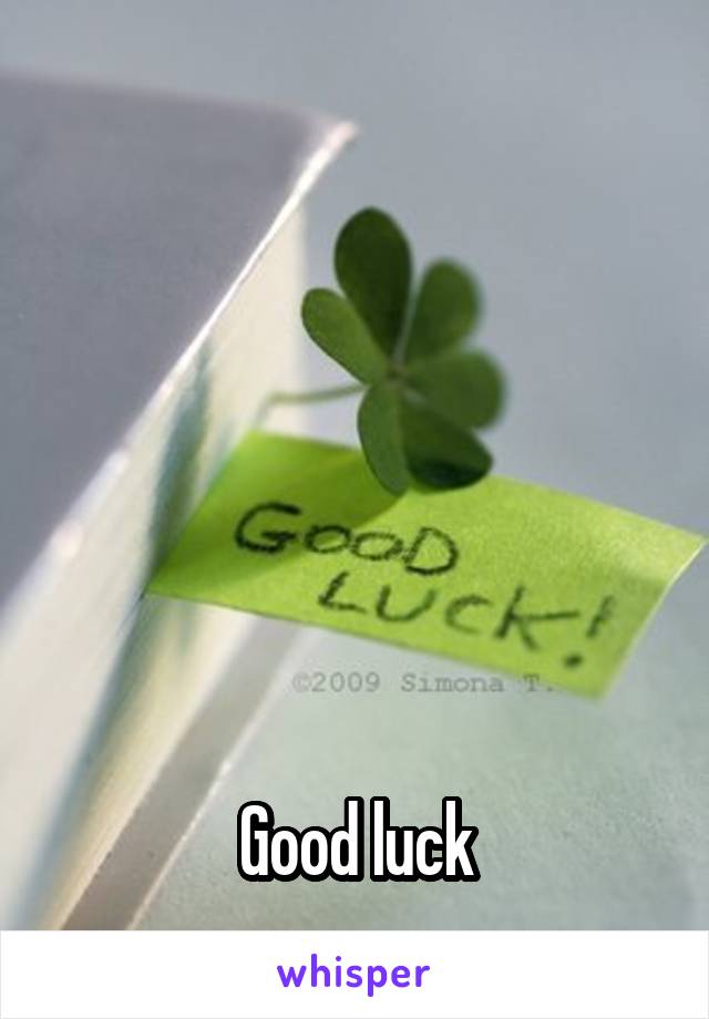 






Good luck