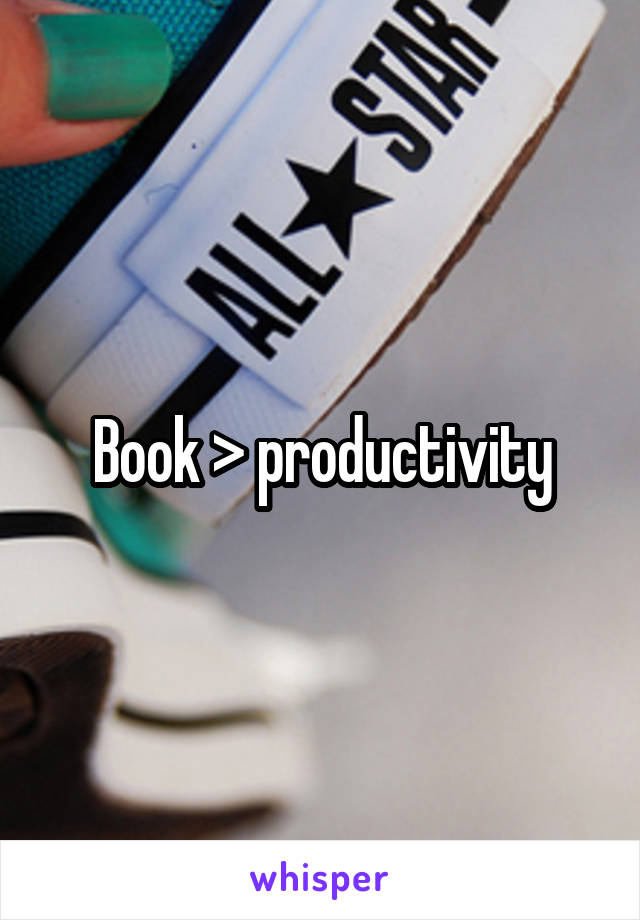 Book > productivity