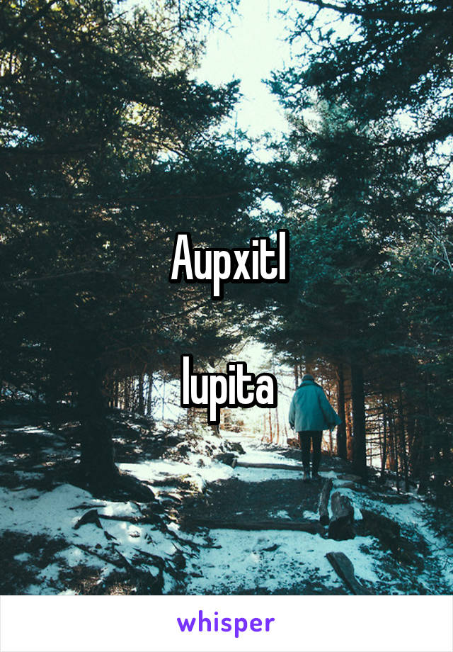 Aupxitl

lupita