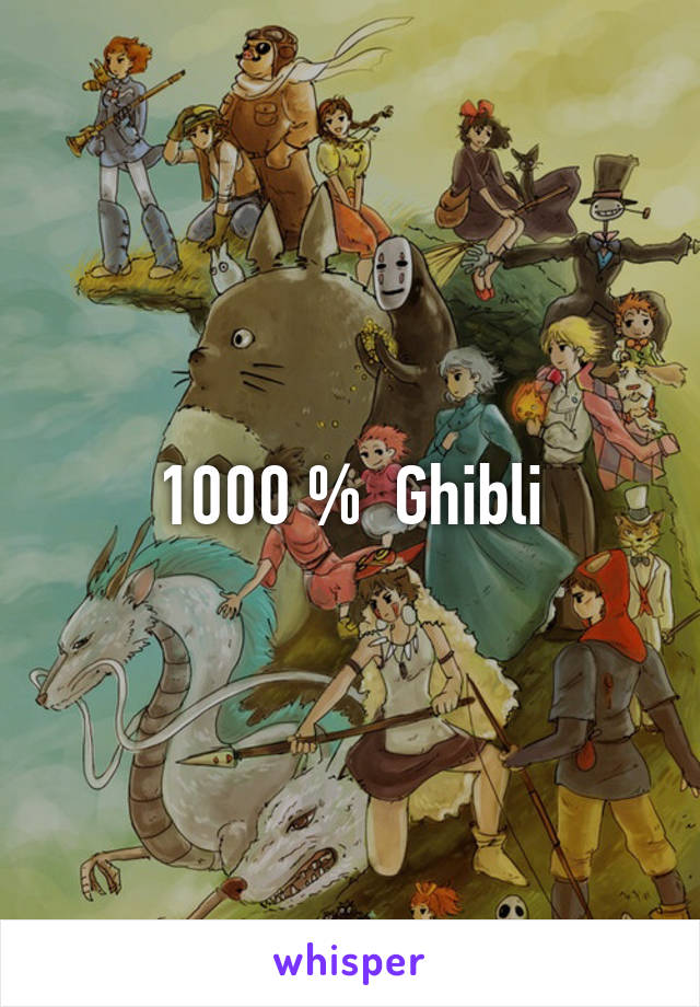 1000 %  Ghibli