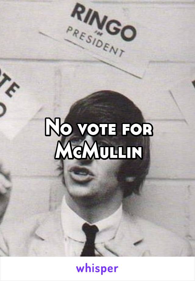 No vote for McMullin