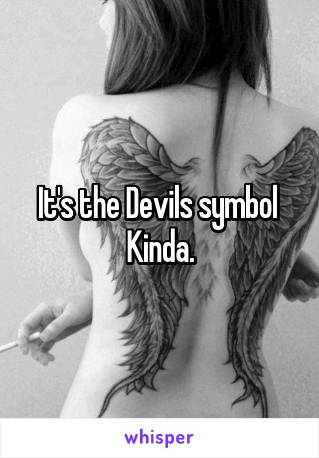 It's the Devils symbol 
Kinda.