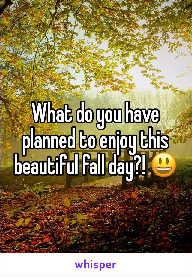 What do you have planned to enjoy this beautiful fall day?! 😃