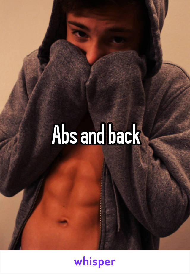 Abs and back