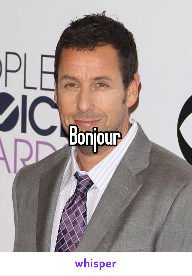 Bonjour 