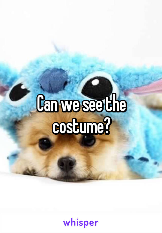 Can we see the costume?