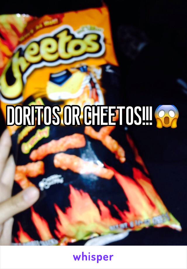 DORITOS OR CHEETOS!!!😱