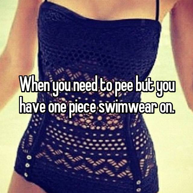 How to Pee in a One Piece Bathing Suit
