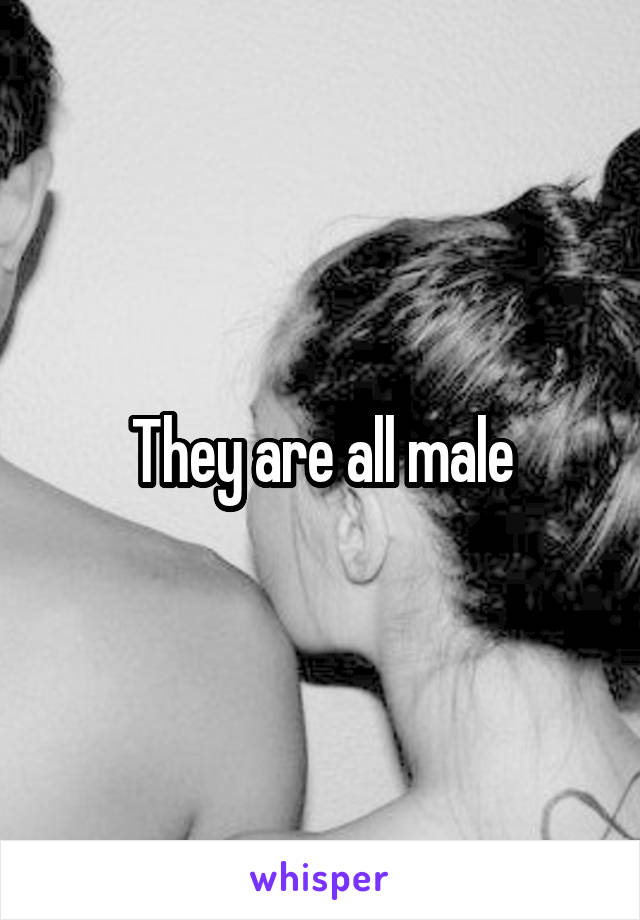 They are all male