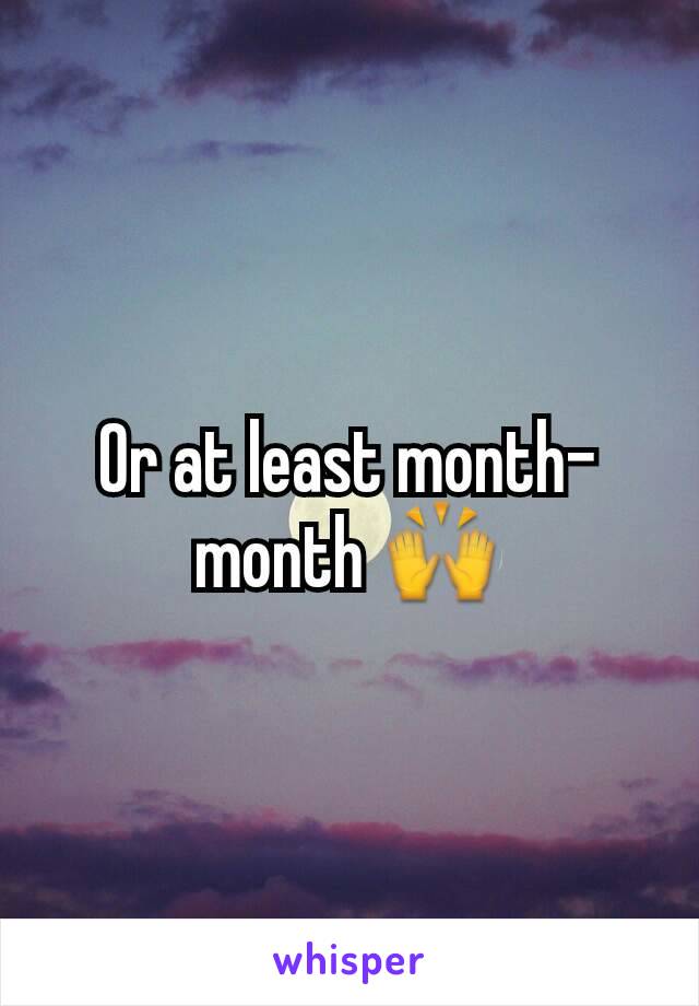 Or at least month-month 🙌