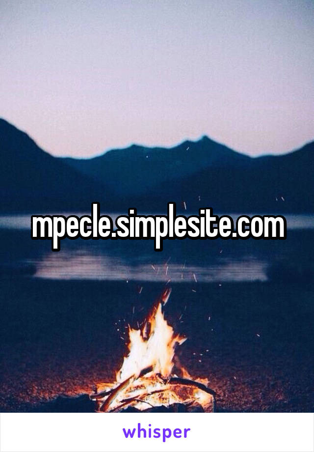 mpecle.simplesite.com