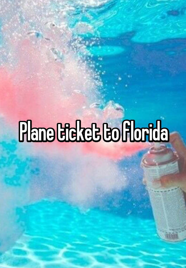 round trip plane ticket to florida