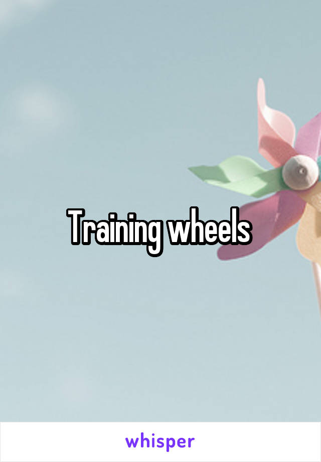 Training wheels 