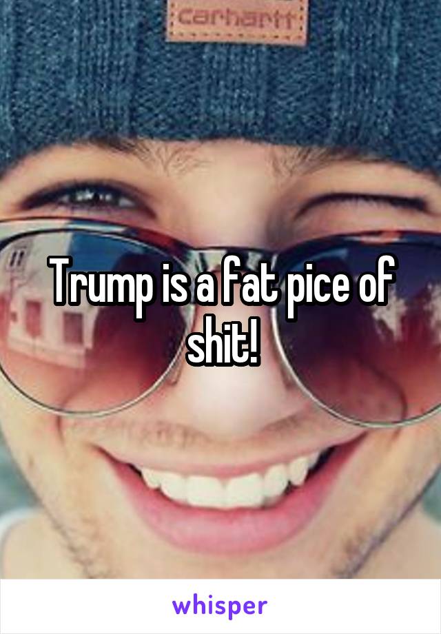 Trump is a fat pice of shit!