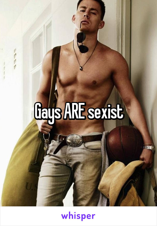 Gays ARE sexist