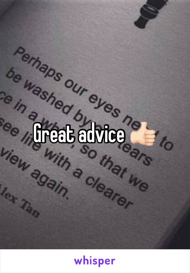 Great advice 👍🏻