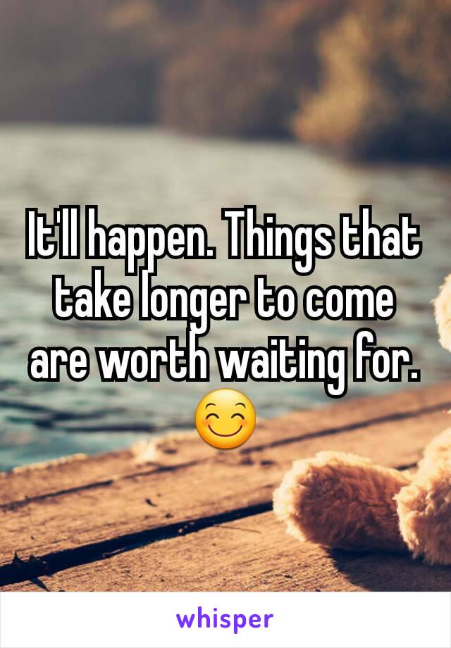 It'll happen. Things that take longer to come are worth waiting for. 😊