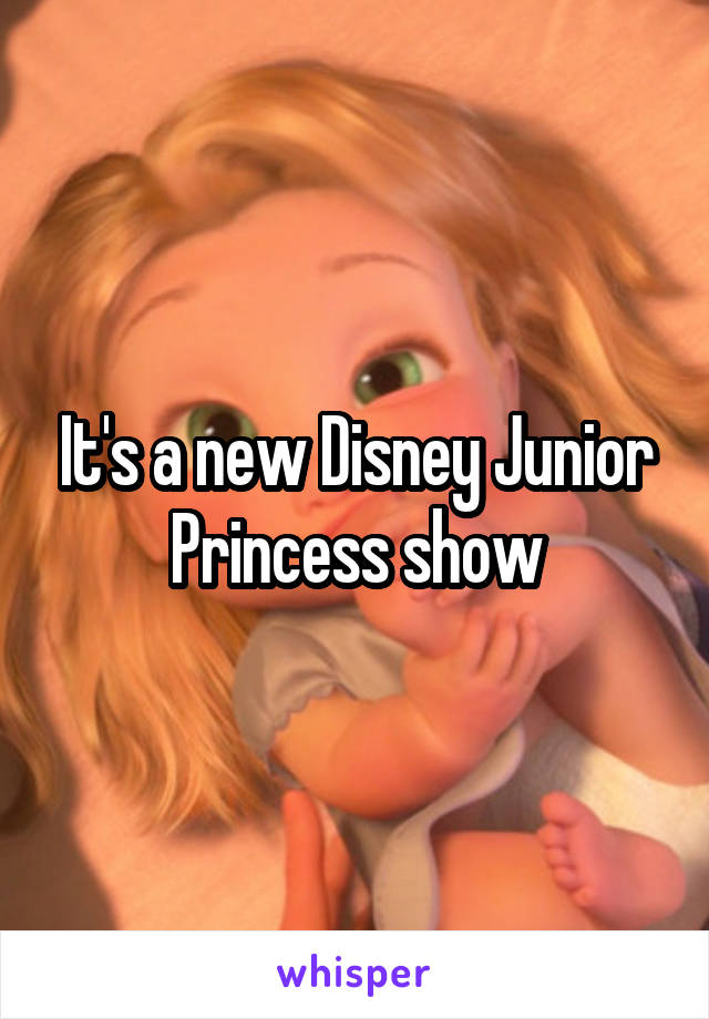 It's a new Disney Junior Princess show