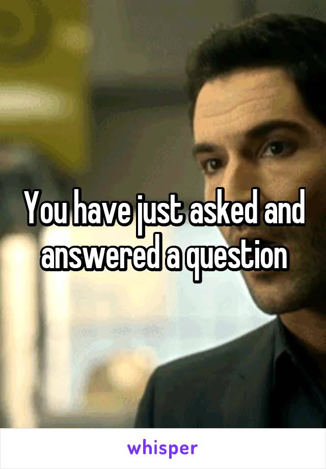 You have just asked and answered a question