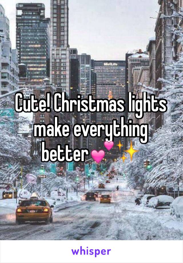 Cute! Christmas lights make everything better💕✨