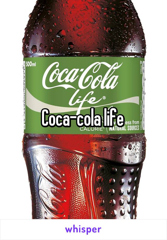 Coca-cola life 