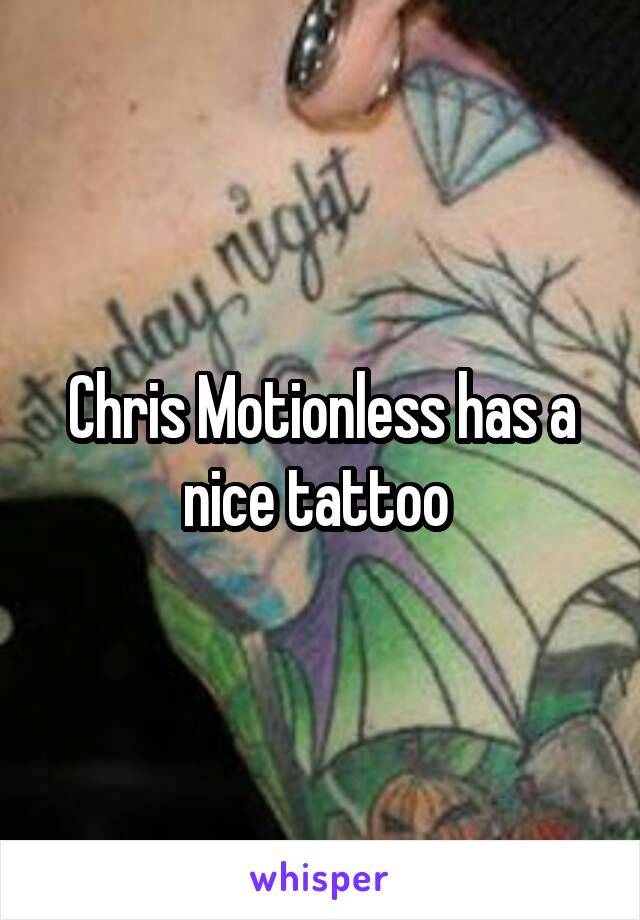 Chris Motionless has a nice tattoo 