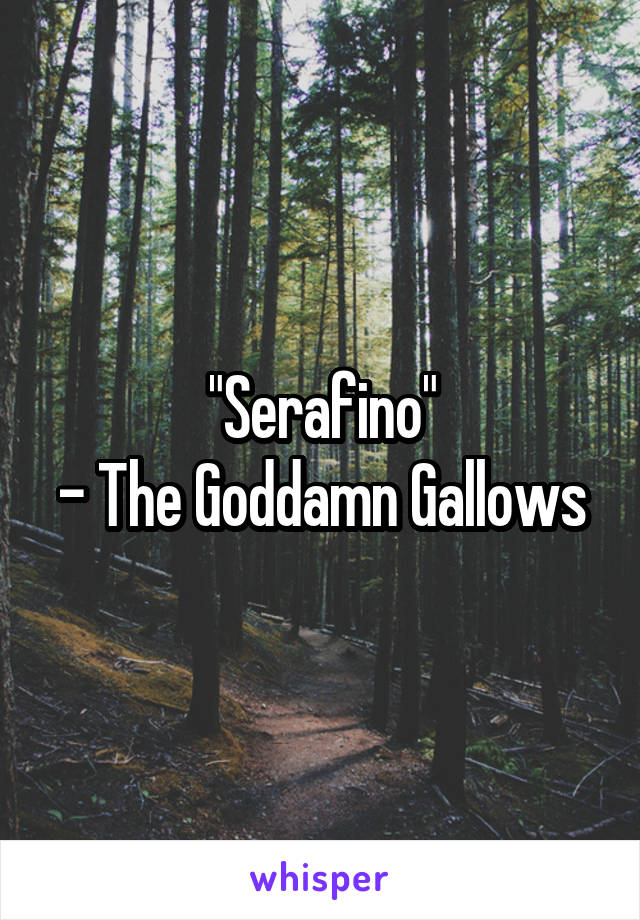 "Serafino"
- The Goddamn Gallows