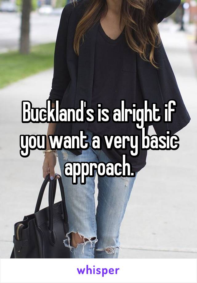 Buckland's is alright if you want a very basic approach.