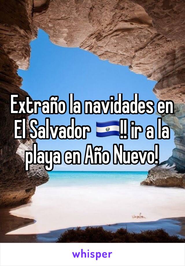 Extraño la navidades en El Salvador 🇸🇻!! ir a la playa en Año Nuevo! 