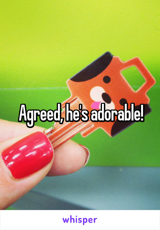 Agreed, he's adorable!