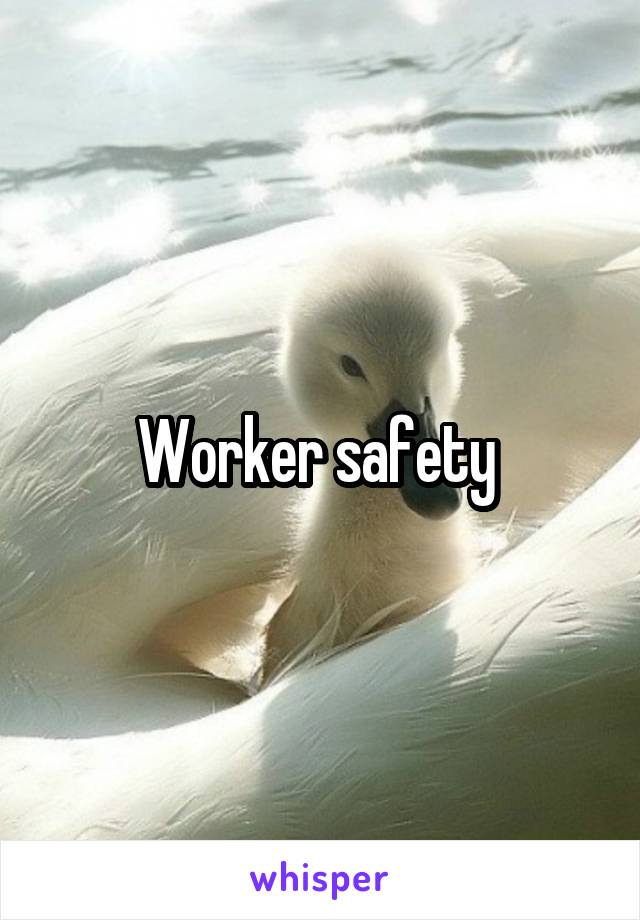 Worker safety 