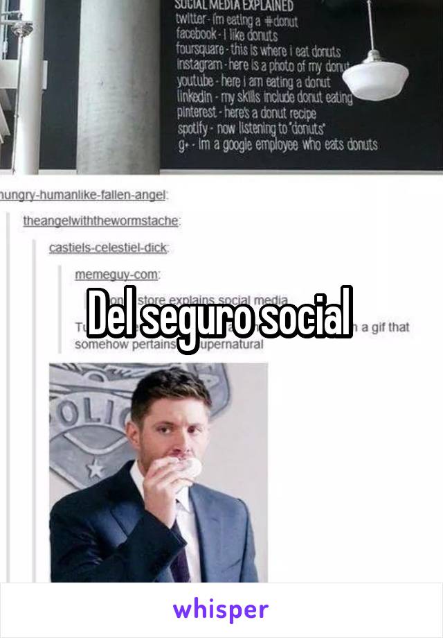 Del seguro social 