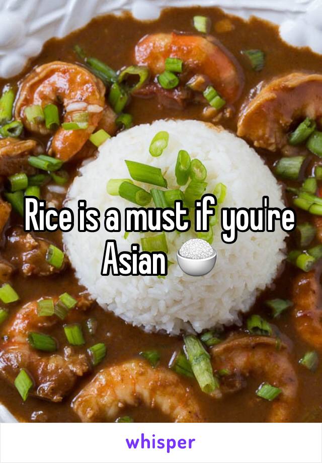 Rice is a must if you're Asian 🍚